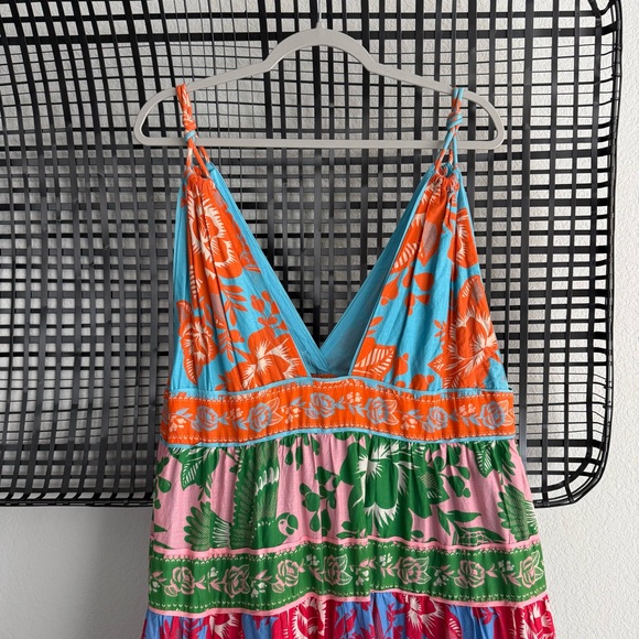 Farm Rio Lace Garden Mix Maxi Dress - Picture 8 of 10